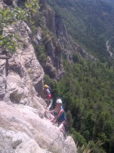 Climbing Via Ferata, The Alps
