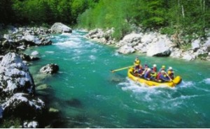 White water rafting, Soca River